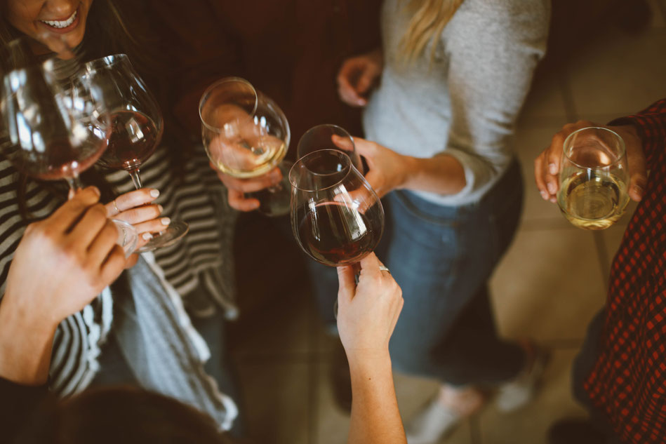 nachhaltig feiern mit Wein