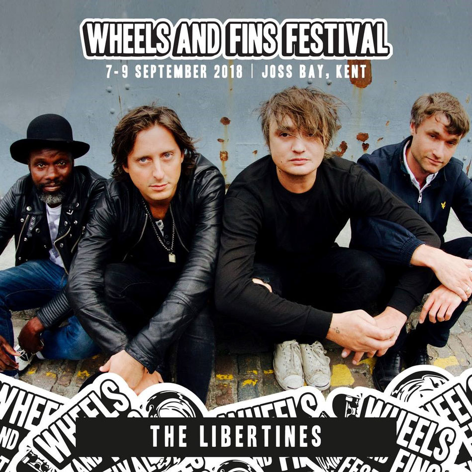 Wheels and Fins Festival 7 - 9 September 2018, Joss Bay, Broadstairs Kent, The Libertines, image on Broadstairs Apartments accomodation inspiration blog