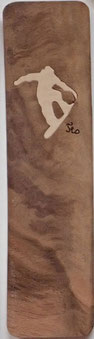 Marque-page Snowboard - 15 x 4 - Atelier Eclats de bois - Isère