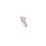 Anello Solitario da donna in oro bianco prezzi outlet