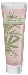Scrub Original Hemp Nation Australian Gold Zonnebank creme bronzer zoncosmetica DHA cosmetisch natuurlijk Aftersun Huidverzorging
