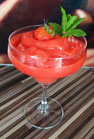 Frozen Strawberry Margarita Pampered Chef Deluxe Cooking Blender Erdbeeren