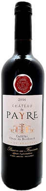 Cuvée réservée du Château du Payre, Cadillac Côtes de Bordeaux, terra vitis Bordeaux