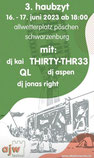 Party,  Fest, Bar, Drink, Event, Veranstaltung, DJ aspen, DJ Jonas Right, QL, Band, DJ Kai, 16.Juni 2023, Pöschen, Bern, Thun, Freiburg, FC Schwarzenburg