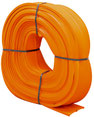 PASA Banda PVC ojillada naranja para juntas frías en concreto, sello impermeable flexible con anclaje mecánico para cimentaciones, muros y tanques