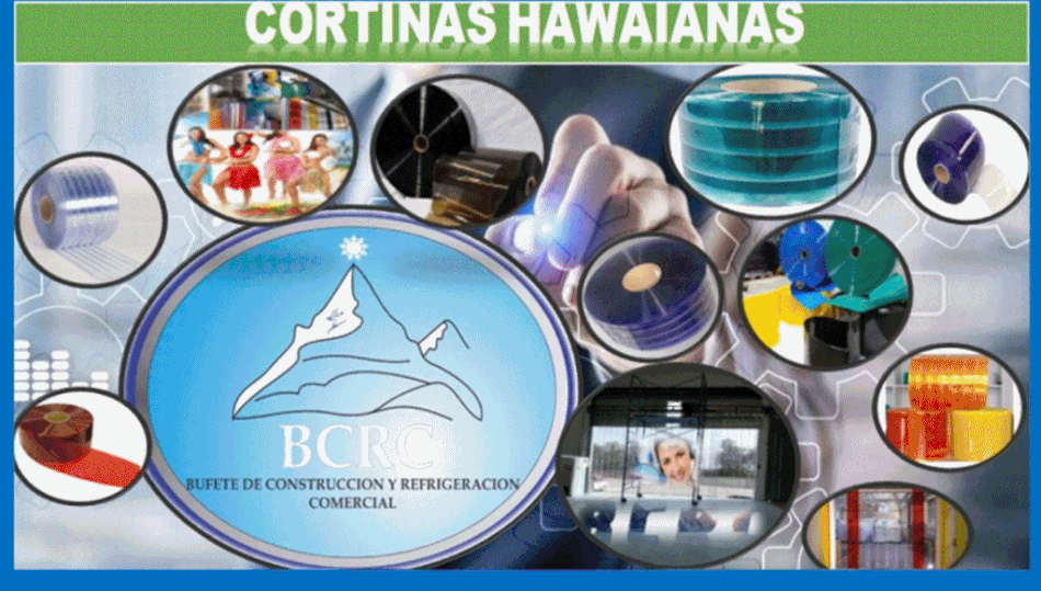 CORTINAS HAWAIANAS PVC/AZCAPOTZALCO CDMX- DF/BCRC REFRIGERACION