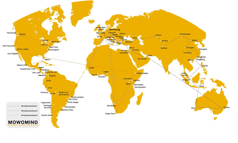 #modernworktour und Moderne Walz - eine New Work Reise um die Welt
