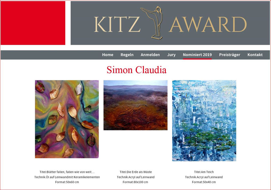 Nominierung für den Kitz Award 2019