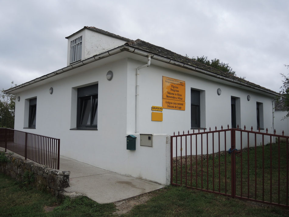 Schöne Albergue in Miraz wird betreut von Confraternity of Saint James (GB).