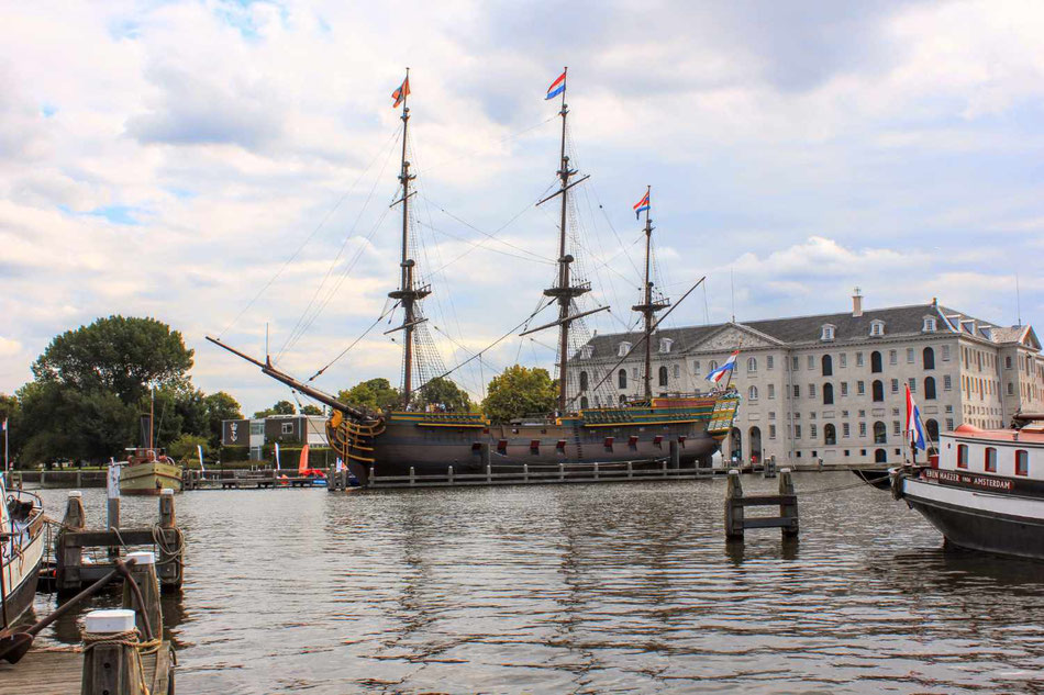 Segelschiff in Amsterdam