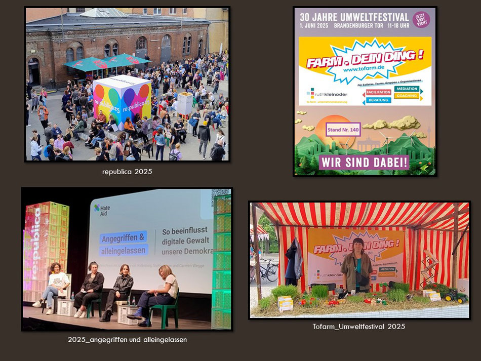 Ruth Kleinöder bei re:publica 2025, 30 Jahre Umweltfestival Grüne Liga, Wirtschaftsmediation