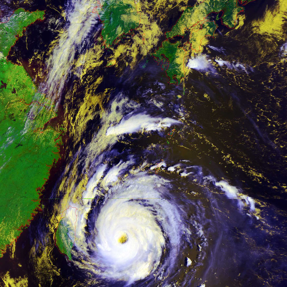 2022/9/11 10:22JST Metop-C HRPT Typhoon Muifa 台風12号　前回11号と似たようなコース