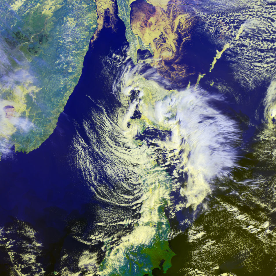 Weather satellite HRPT image remoto sensing 