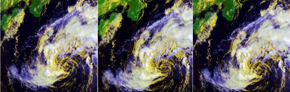 Typhoon Japan Weather Satellite Metop-A NOAA18　気象衛星　台風6号