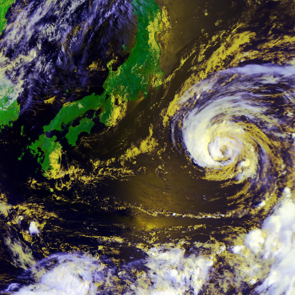 2025/7/31 09:25 Metop-B HRPT  Yuphoon Krosa   台風9号