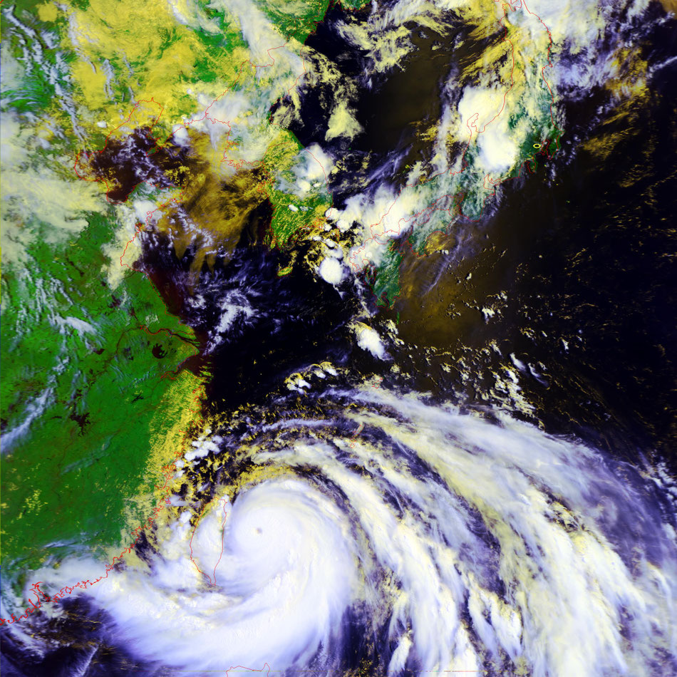 2024/7/24 10:10JST Metop-C HRPT Typhoon GAEMI 台風３号は発達して眼がみえてきた