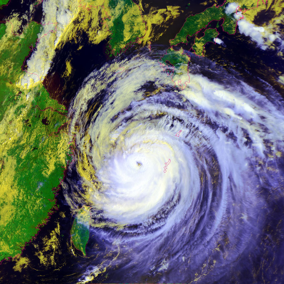 2020/9/1 10:33JST WeatherSatellite Metop-C Typhoon MAYSAK  台風9号　非常に強い台風