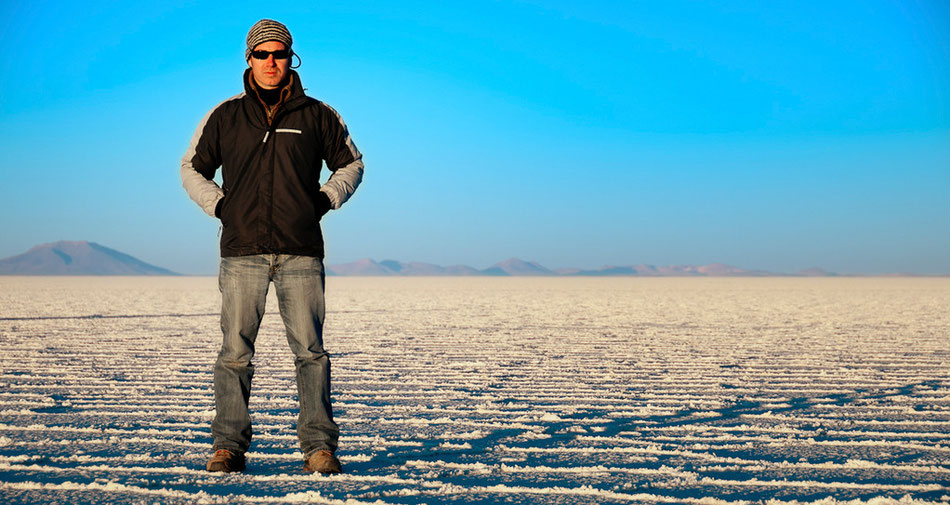 en el Salar de Uyuni