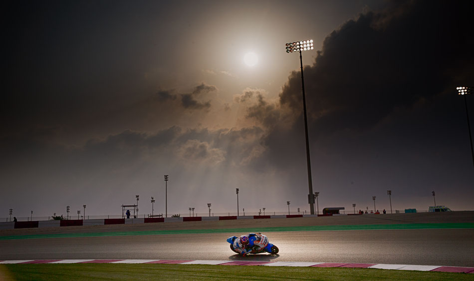 Fabio Quartararo 2017 in der Moto2 in Qatar für das Pons Racing Team