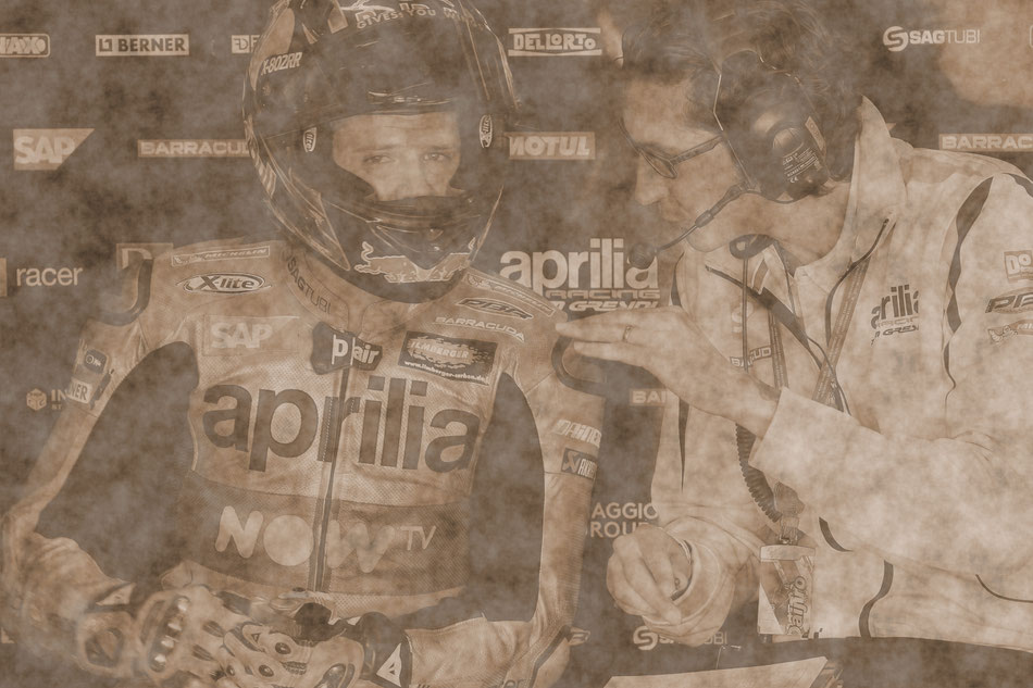 Stefan Bradl 2016 in der MotoGP für Aprilia am Sachsenring