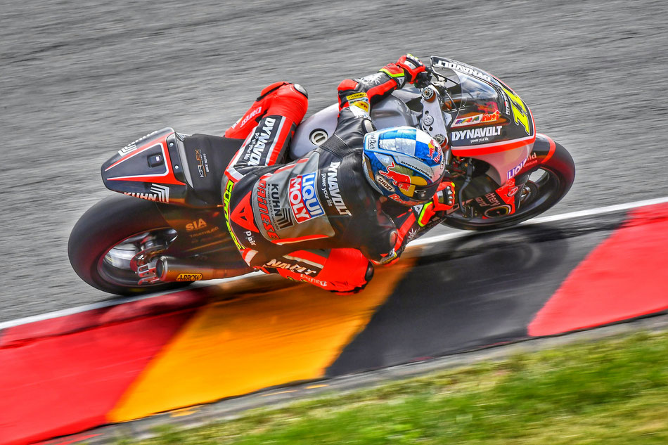 Sandro Cortese 2016 in der Moto2 für IntactGP am Sachsenring