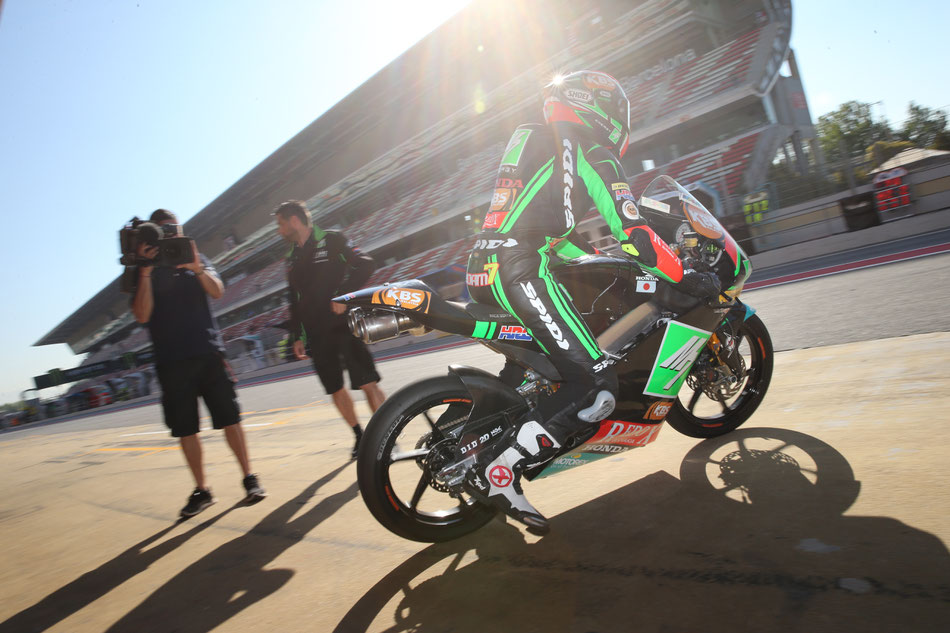 Auf dem Weg zum kommenden Superstar? Adam Norrodin verlässt 2016 in Barcelona die Box des SIC Racing Team.