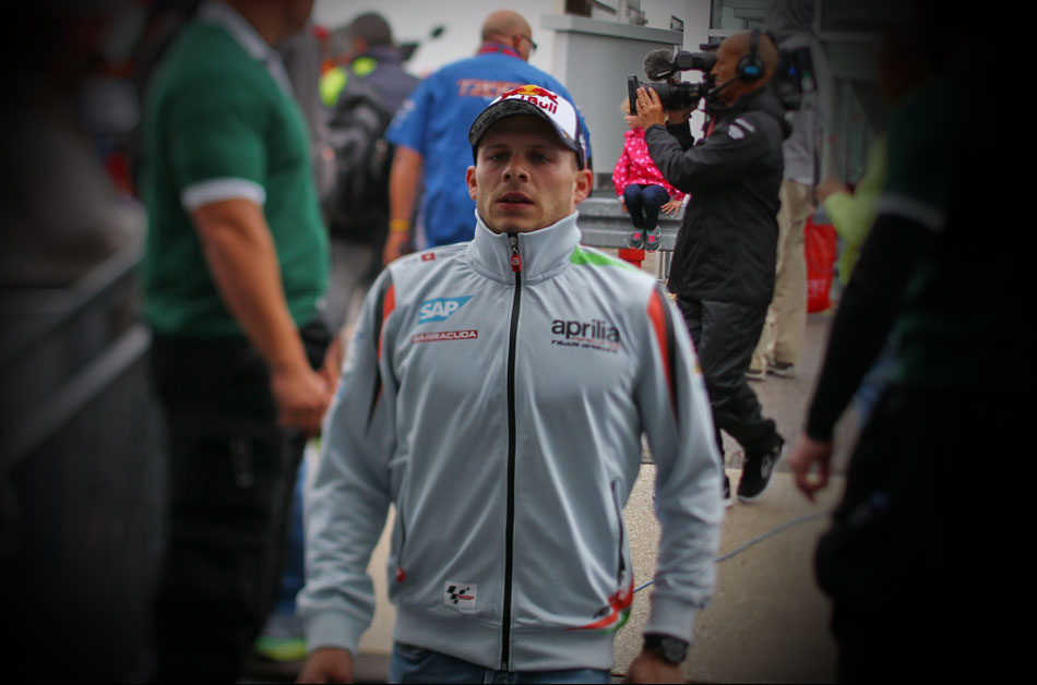 Stefan Bradl 2016 in der MotoGP für Aprilia am Sachsenring