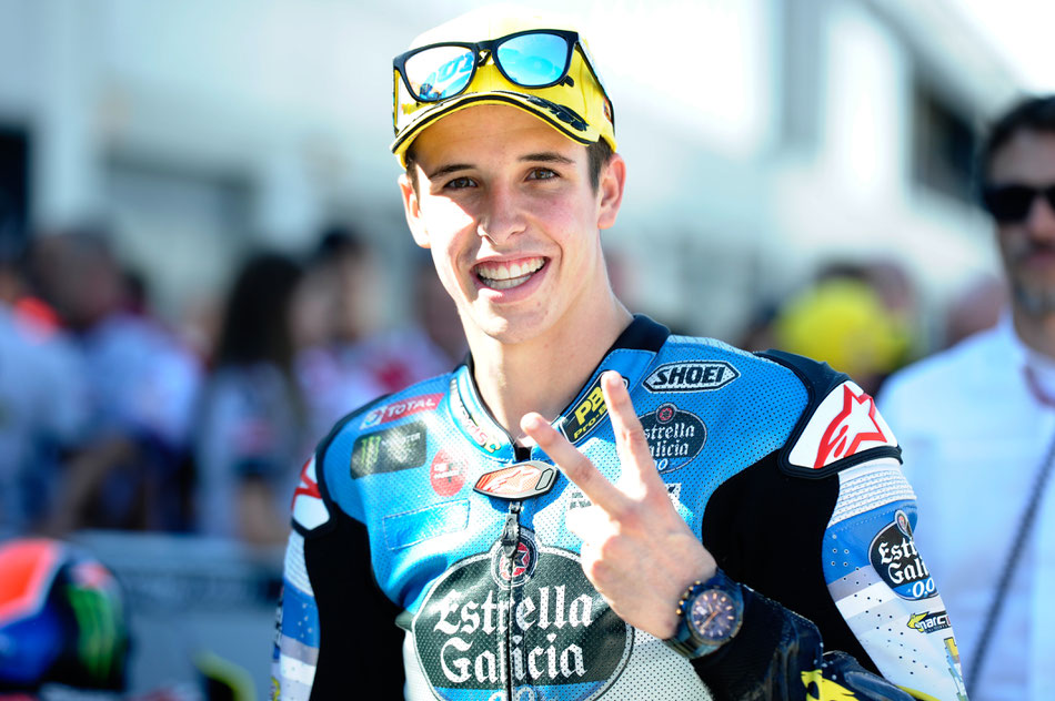 Alex Marquez in der Moto2 in Aragon 2016
