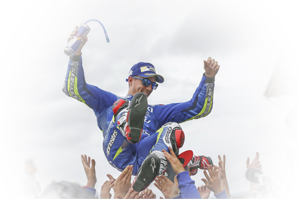 Maverick Vinales 2016 in der MotoGP in Silverstone für Suzuki