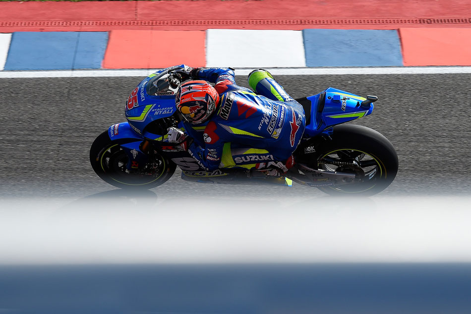 Viel hat nicht gefehlt und Maverick Vinales wäre mit seiner Suzuki erstmals auf dem Podium gelandet.