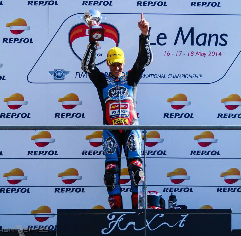 Fabio Quartararo bejubelt einen seiner vielen Erfolge 2014 in der Repsol CEV
