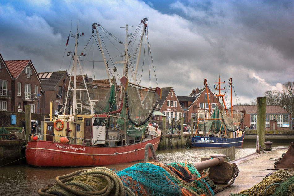 HDR, Ostfriesland, Neuharlingersiel, Hafen