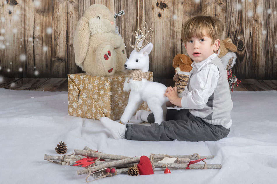 Décor séance photo Noël chambery savoie pour enfants 
