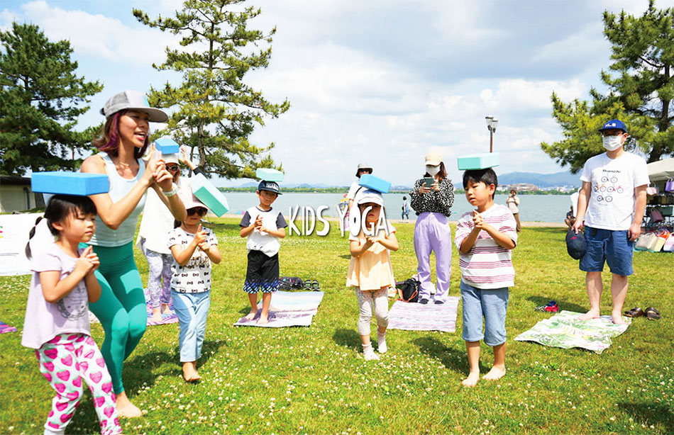 滋賀県大津市, 湖上マーケット, ハンモックヨガ