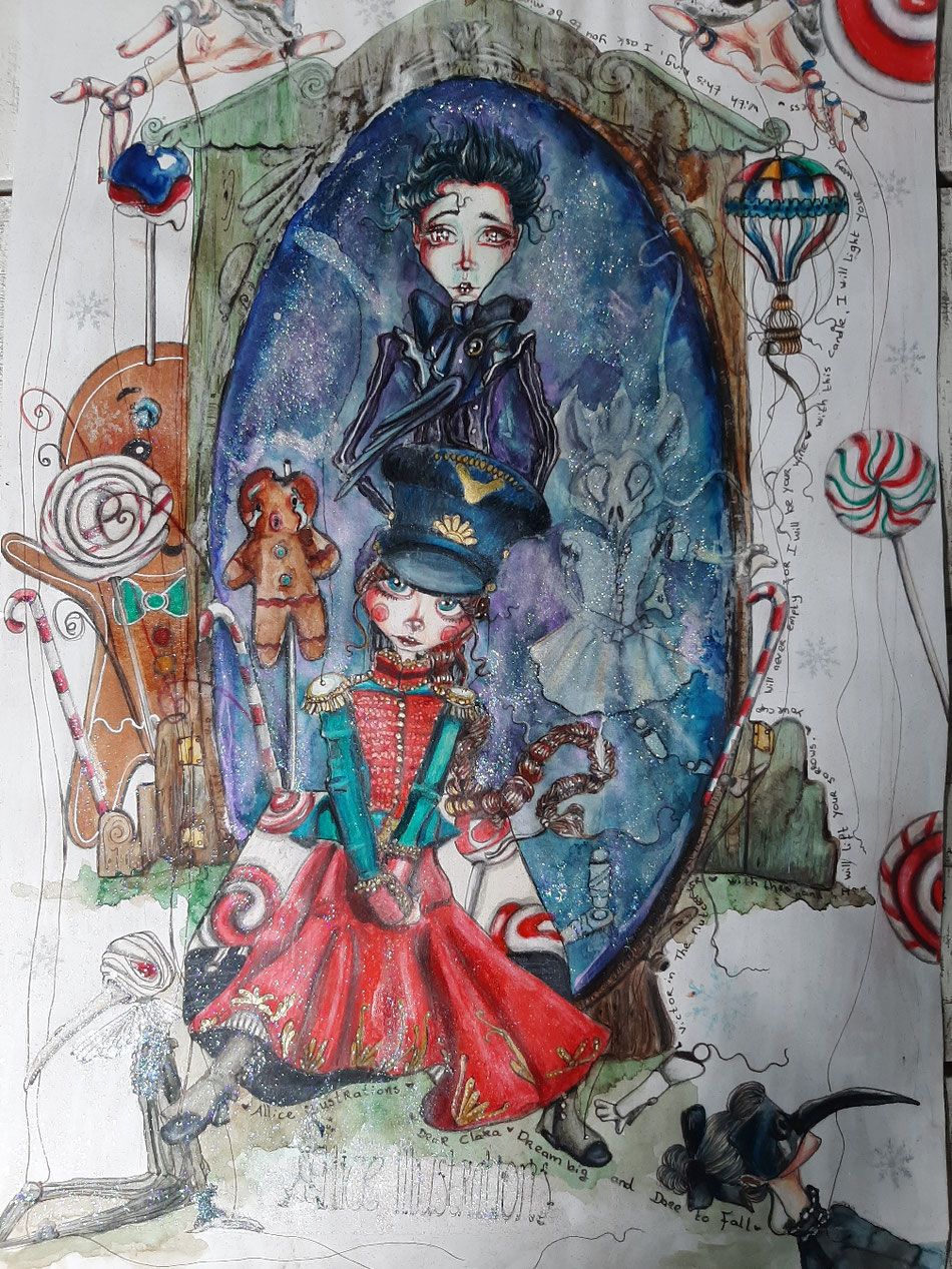 My adjusted puppeteer...the nutcracker still available for 80 euro SOLD