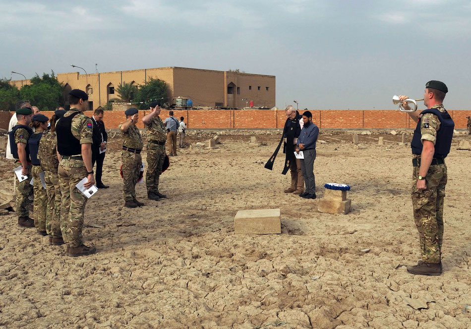 Memorial service with local representatives 11. November 2021