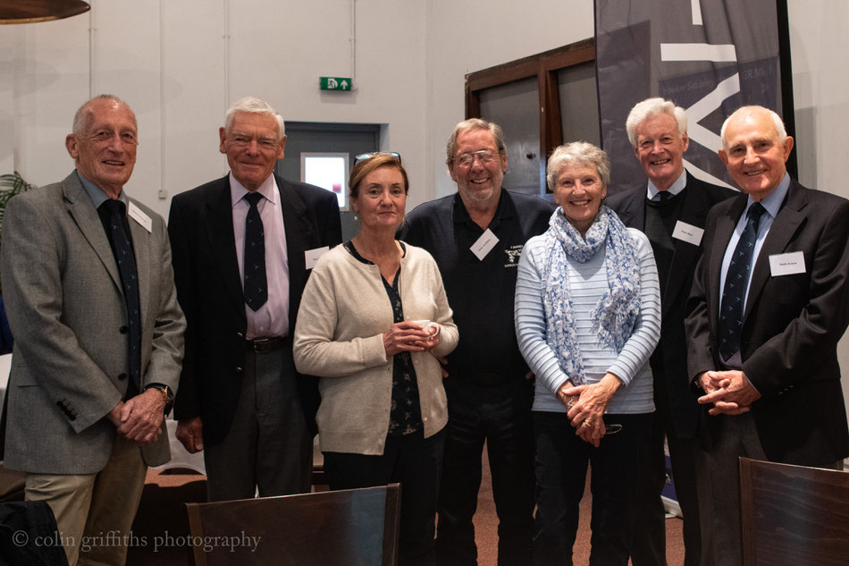 5 surviving 55 Sqn Air Race participants in good company... 55 Sqn tanked the Royal Navy Phantoms in the race, which successively broke the record each time.   In the pic: Bill Palmer, Gary West, Colin Griffiths, Peter Beer, Keith Evans.