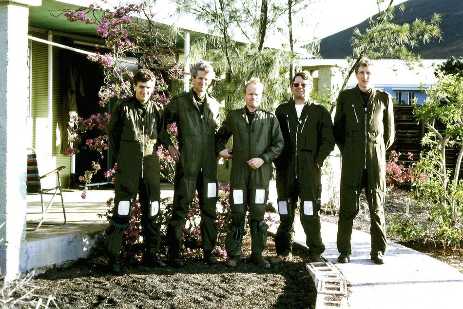 Tom Morris and crew - Ascension Island, pre Falklands sortie