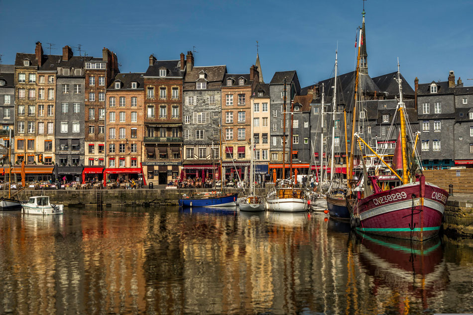 Malerischer Hafen von Honfleur