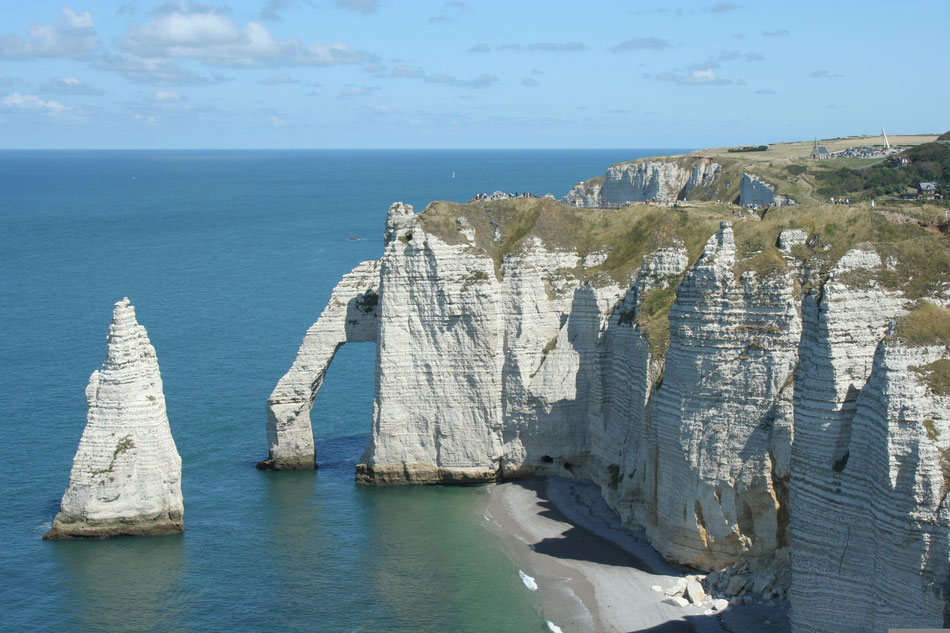 Die beeindruckende Steilküste der Normandie