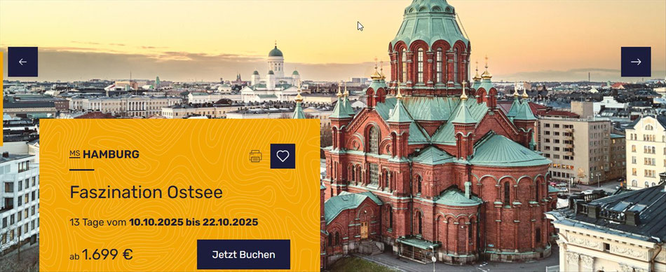Mit MS Hamburg die Ostsee entdecken. Deutschlan kleinstes Kreuzfahrtschiff MS Hamburg....
