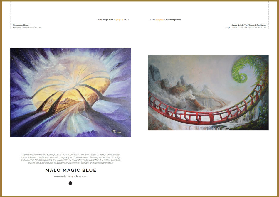 Der Grazer Künstler MaLo ist mit zwei seiner surrealen Gemälde im internationalen Kunstmagazin "Spotlight" in der Ausgabe 36 vertreten.