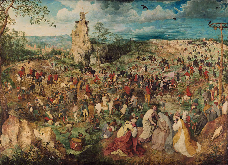 Pieter Bruegel d. Ä., Kreuztragung, 1564, KHM Wien