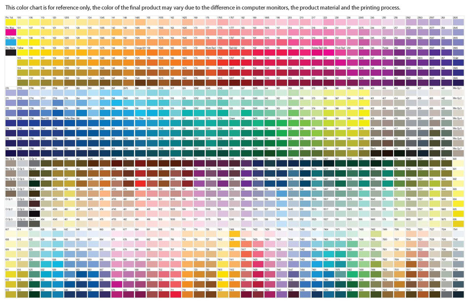 Cmyk Color Chart For Printing