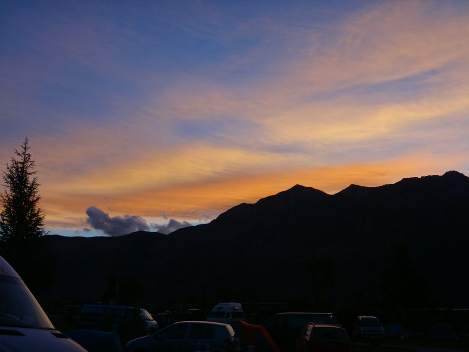 Sonnenuntergang in Glenorchy