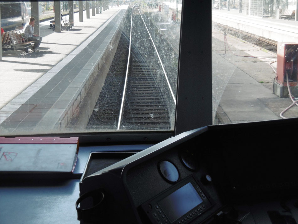 Blick aus dem Führerstand eines Wittenbergers