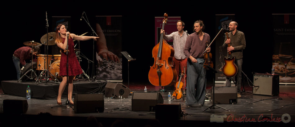 Theorem of Joy. Tom Peyron, Camille Durand, Thomas Julienne,  Boris Lameran, Thomas Saint-Laurent. Tremplin Action Jazz 2017. Le Rocher de Palmer