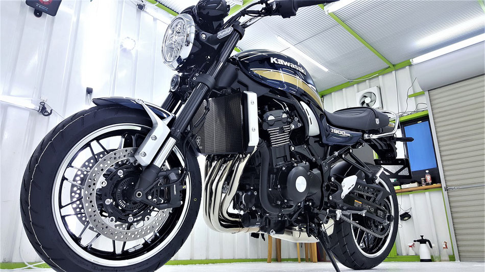 z900rs バイクコーティング 埼玉三芳