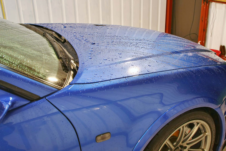 BNR34のメンテナンス洗車で艶が向上