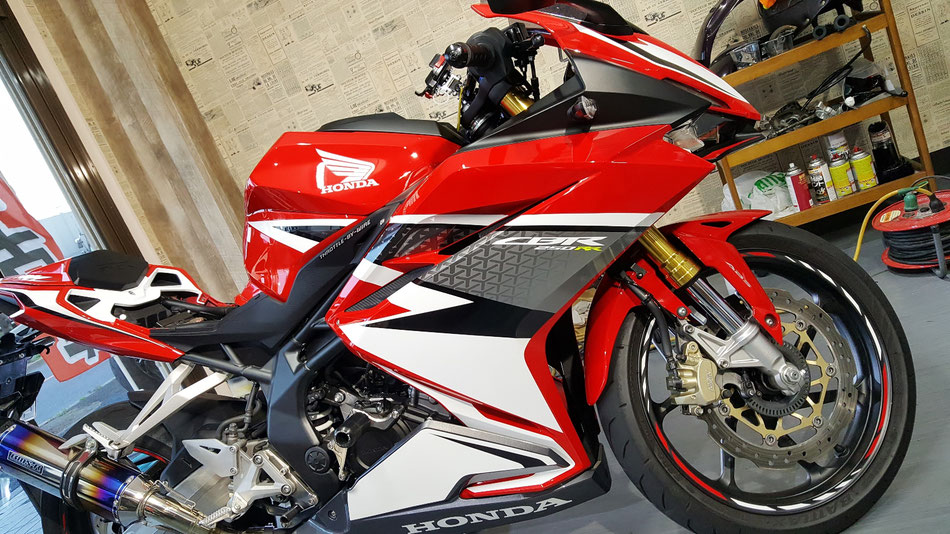 CBR250RRのコーティング 埼玉のバイク磨き専門店